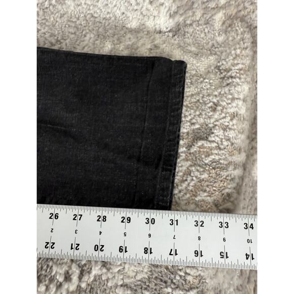 Ralph Lauren Jean Co Size 16 Classic Straight Denim Jeans Black Button Zip Pants - Picture 7 of 13